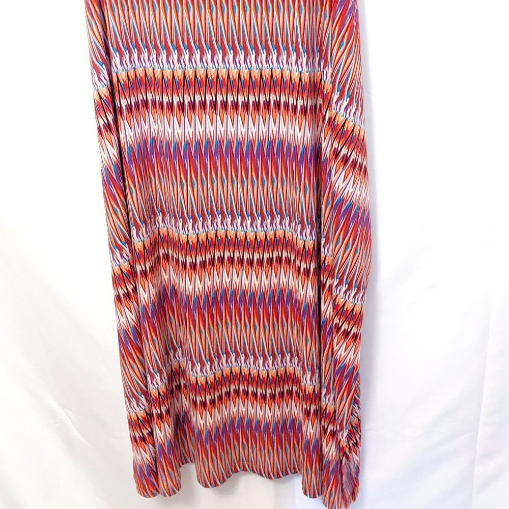 5x cheveron maxi skirt with slit